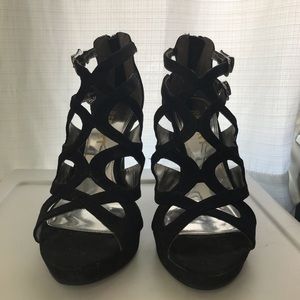 Black Strappy Heels